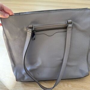 Rebecca Minkoff Gray Leather Tote Bag